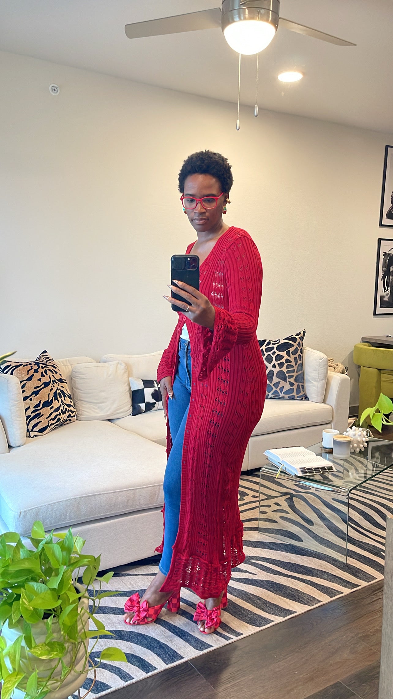 Sarah | Wine Crochet Cardigan