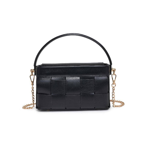 Aurora | Black Woven Tote