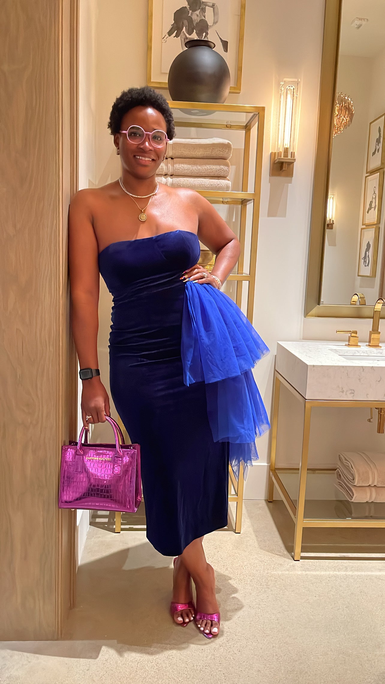Anne | Strapless Velvet Dress