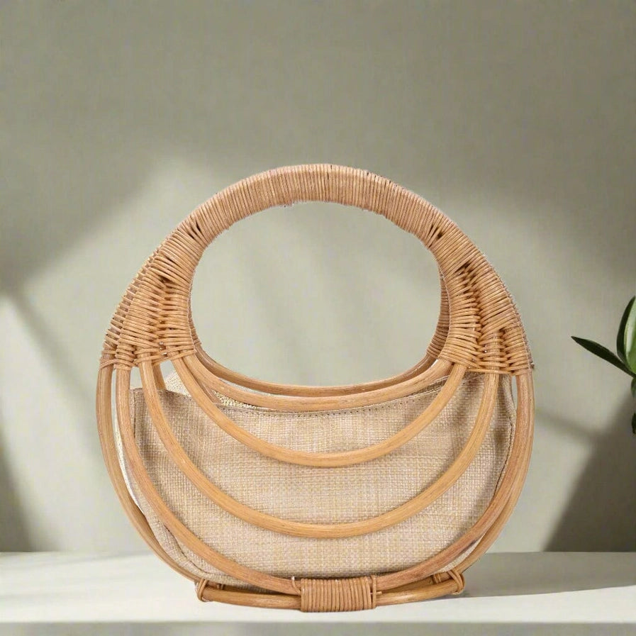 Kora | Rattan Circle Bag