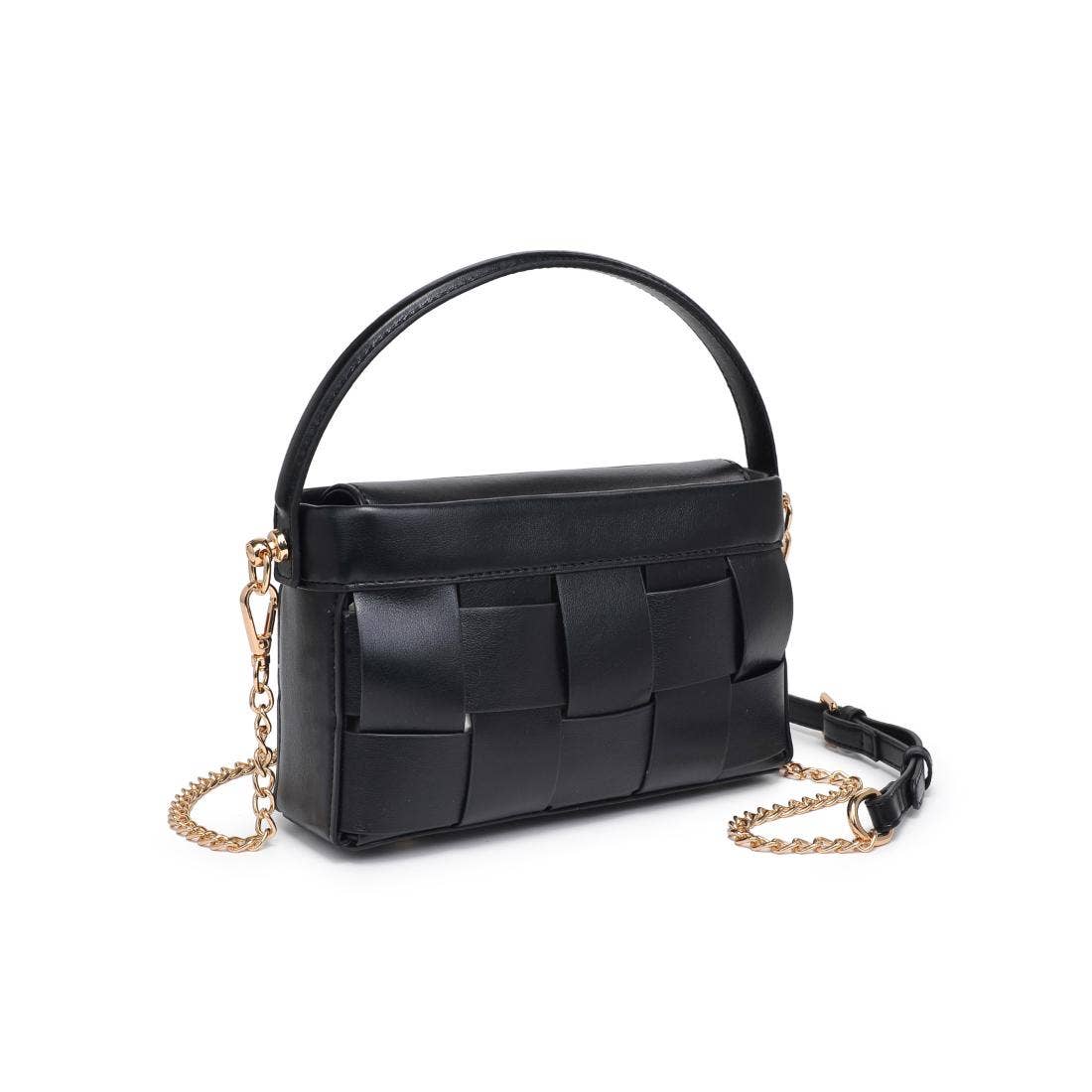 Aurora | Black Woven Tote