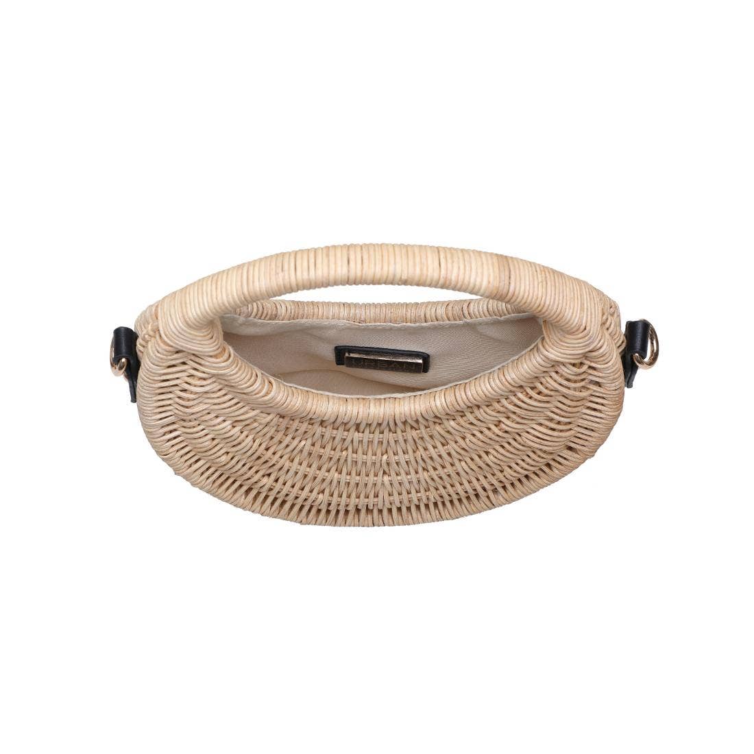 Mai | Rattan Half Moon Bag