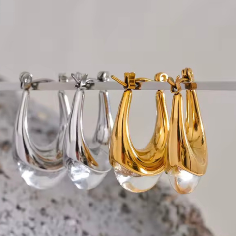 Mini Silver Globe Hoops