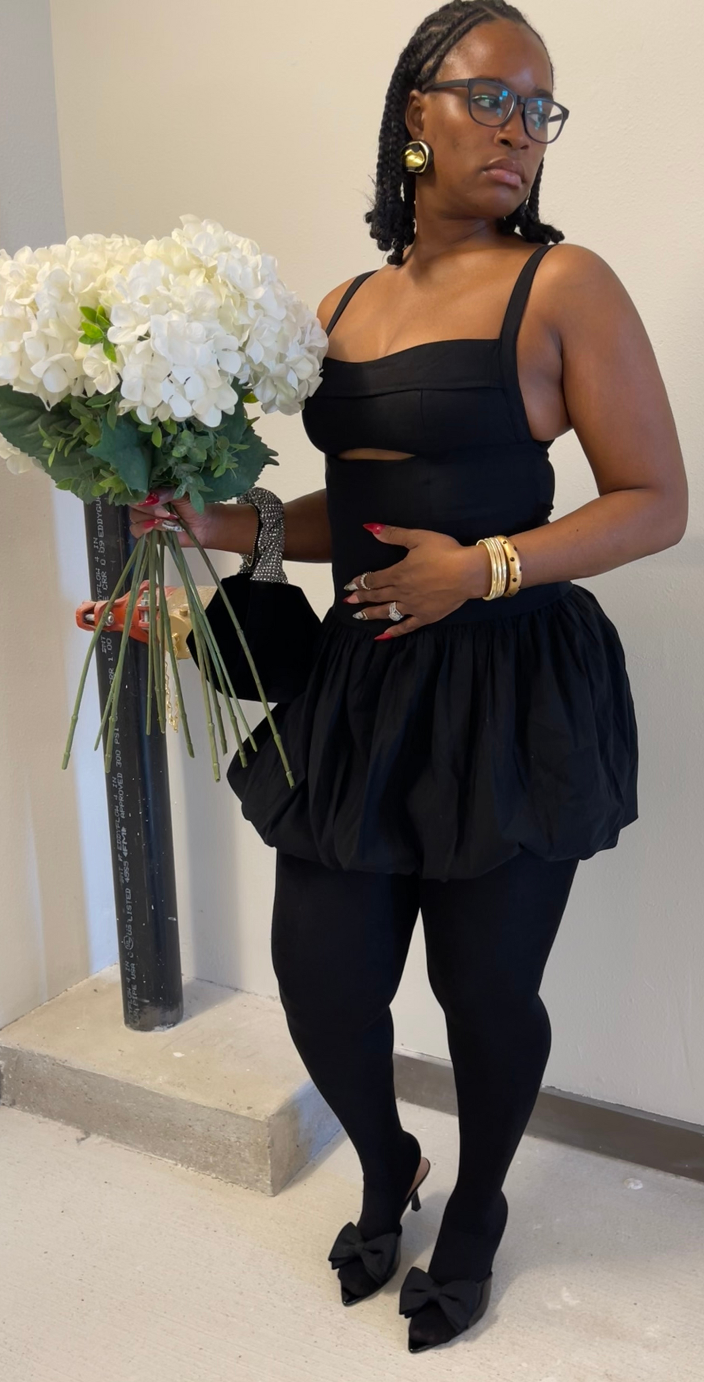 Anna | Strappy Bubble Mini Dress