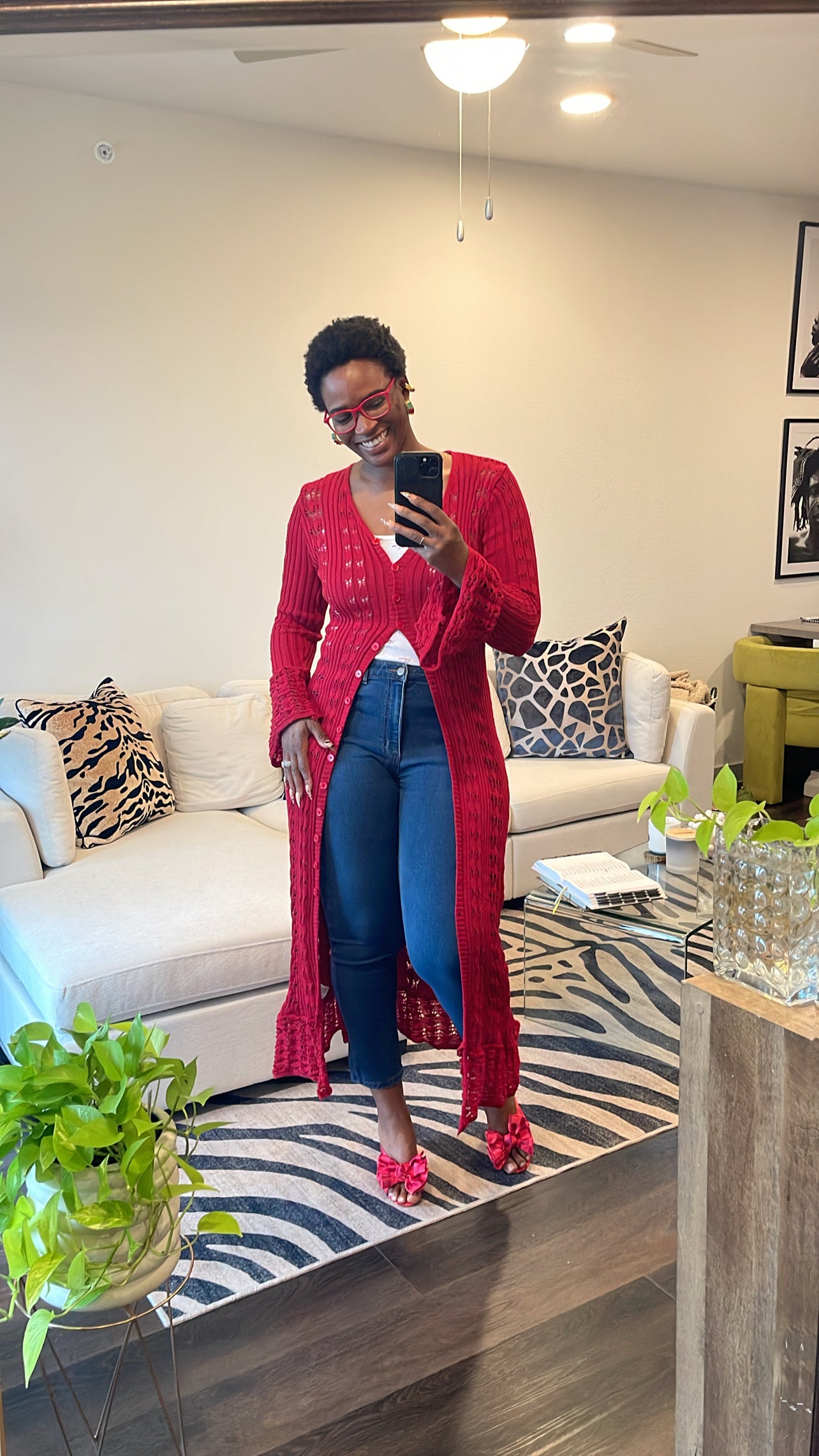 Sarah | Wine Crochet Cardigan