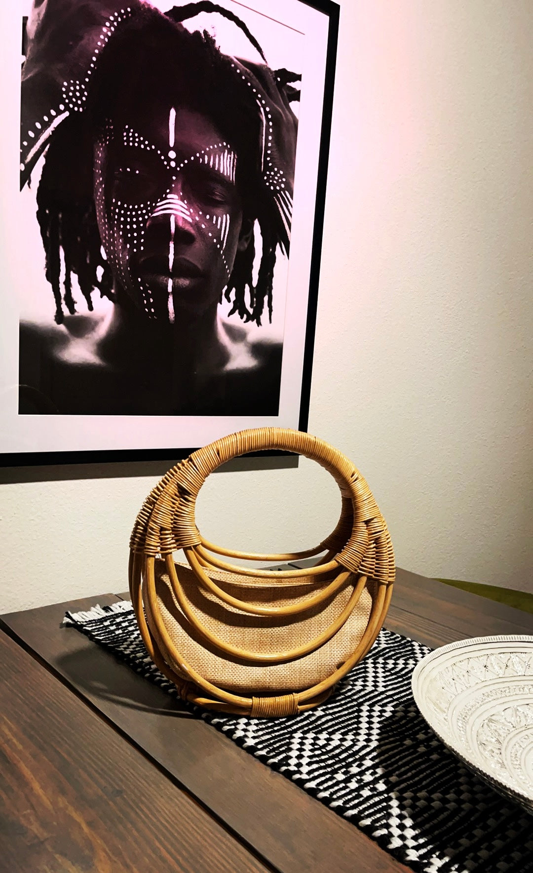 Kora | Rattan Circle Bag