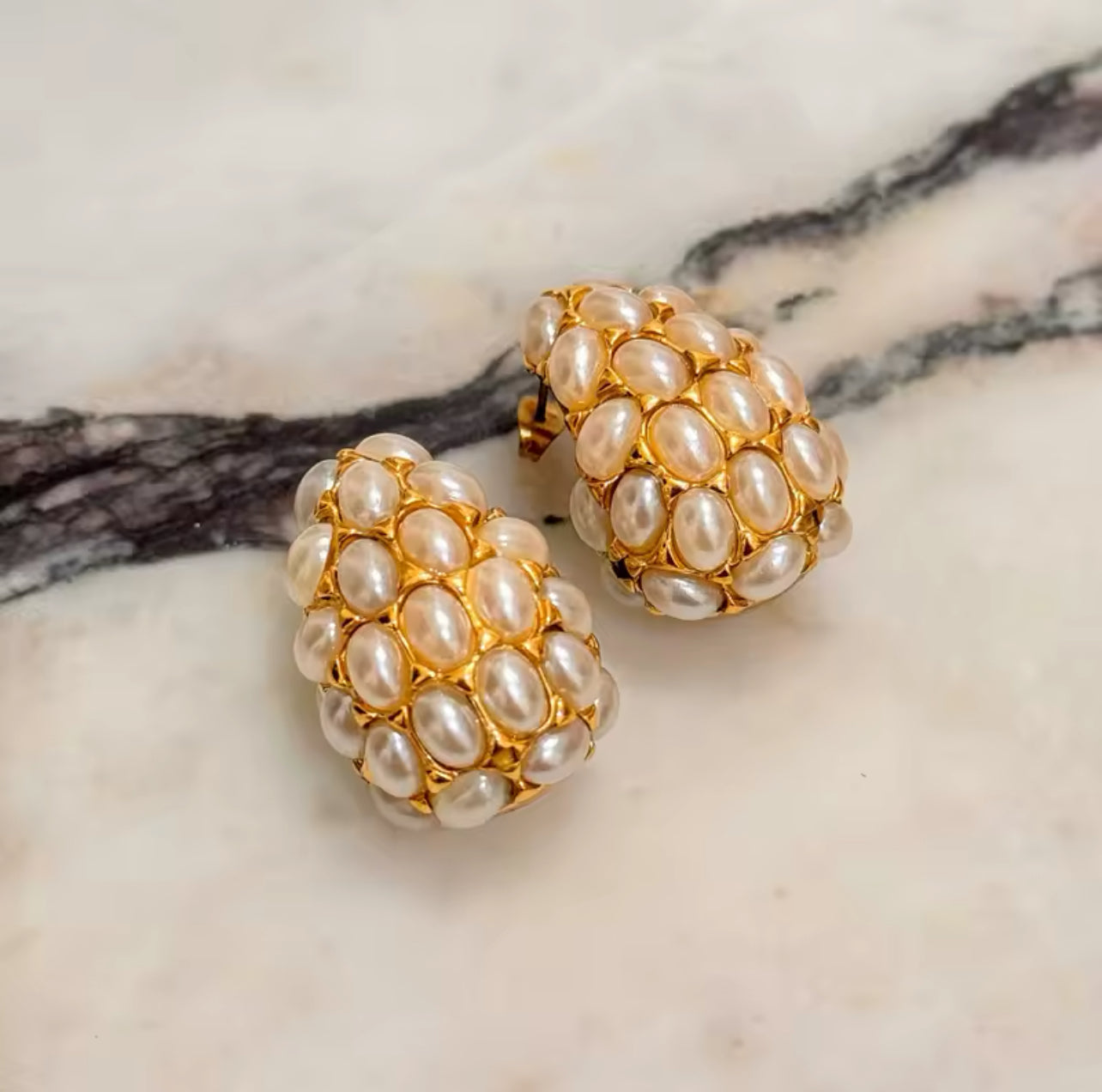 Pearl Encrusted Teardrop