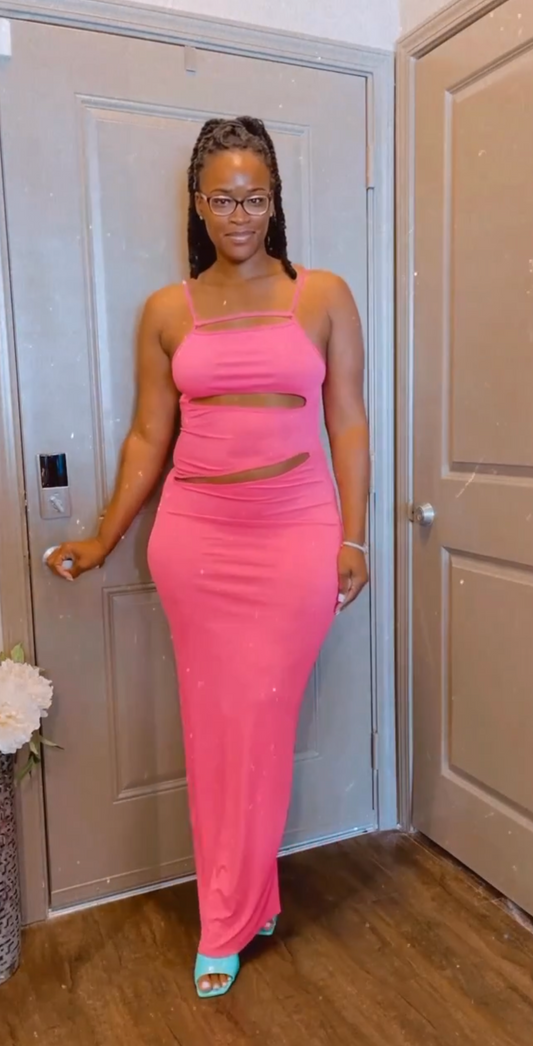 Tiana | Spaghetti Strap Cutout Dress
