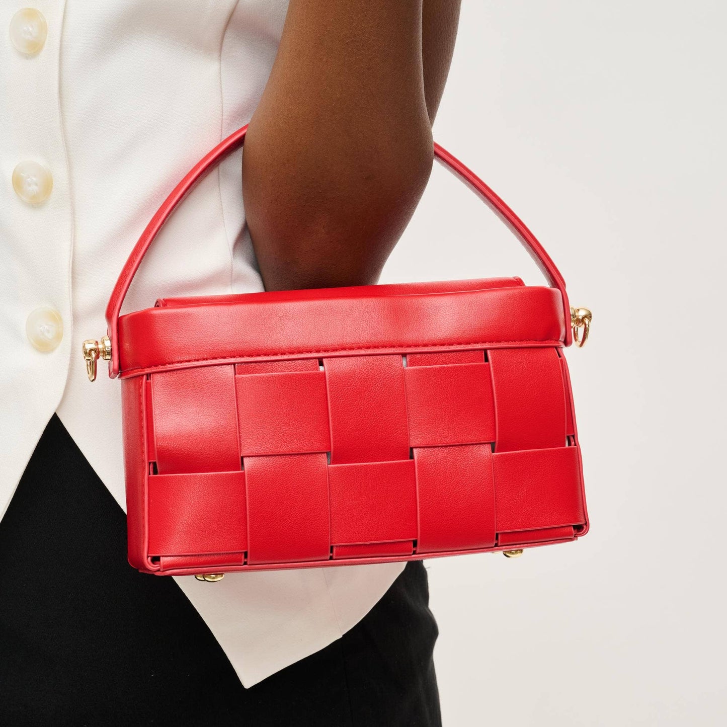 Aurora | Red Woven Tote