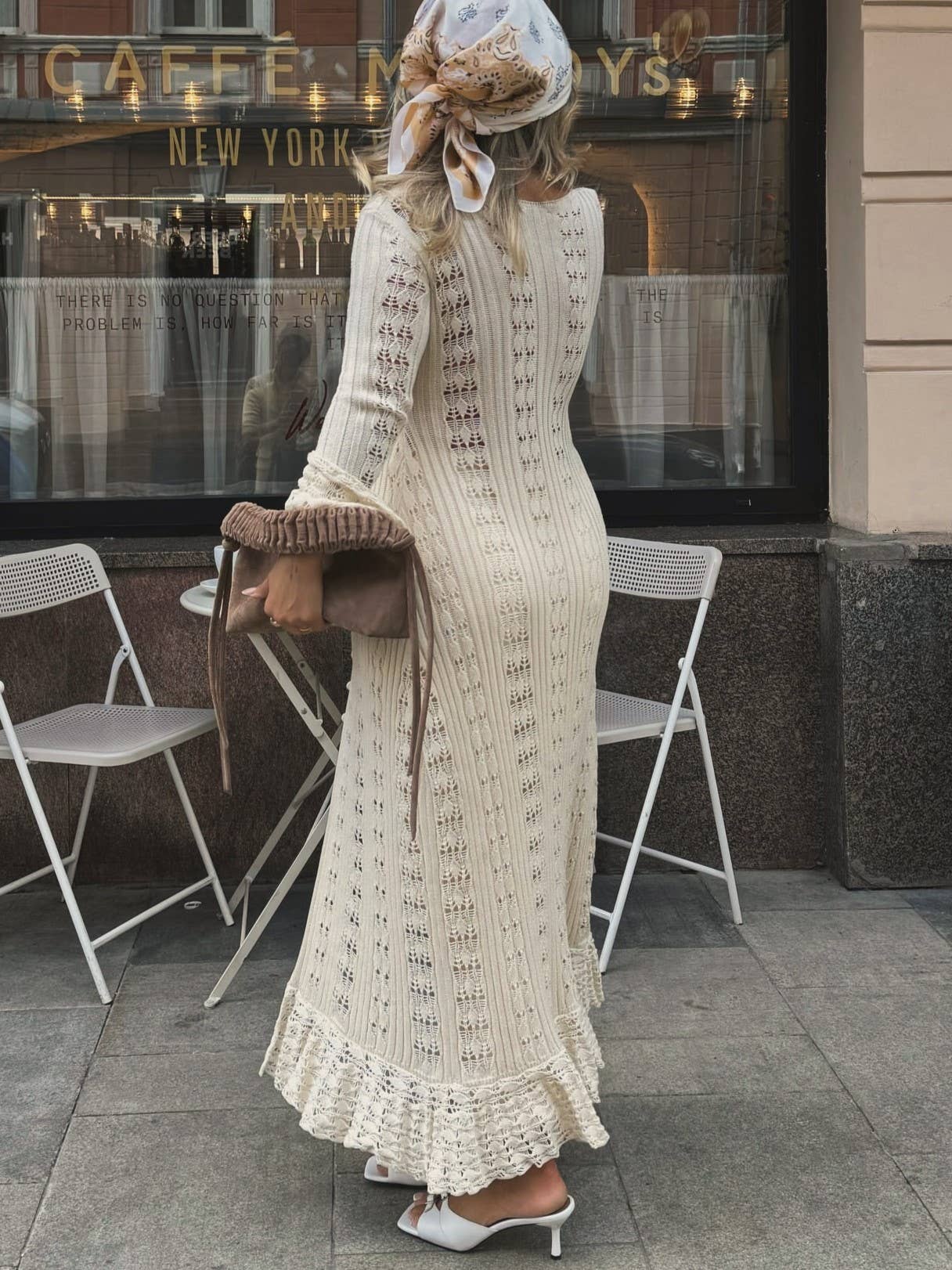 Sarah | Apricot Crochet Cardigan