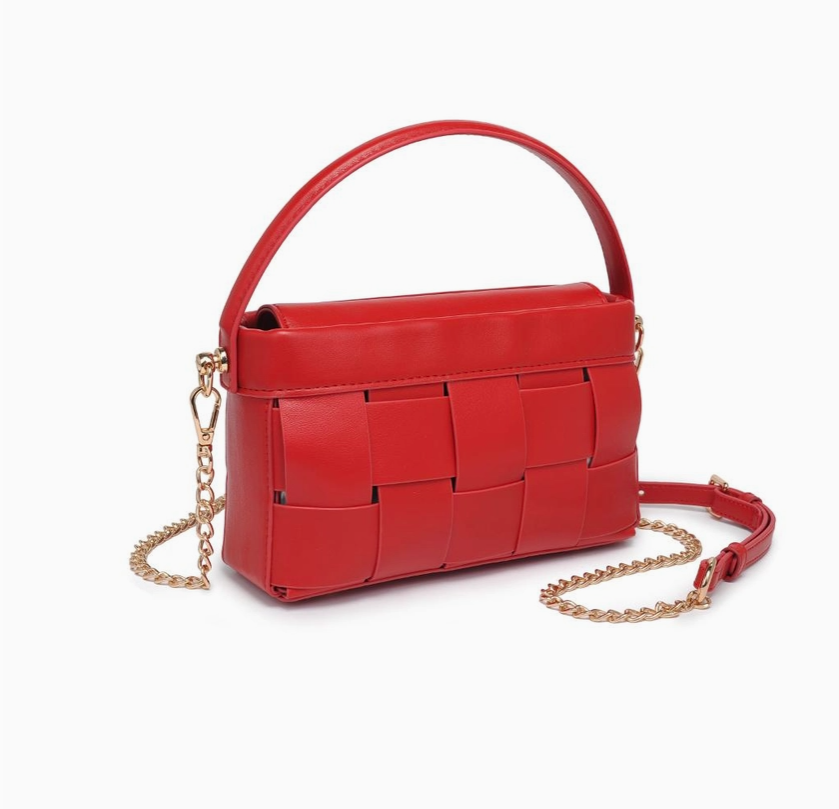 Aurora | Red Woven Tote