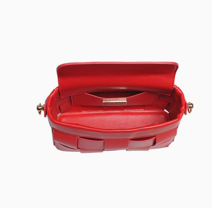 Aurora | Red Woven Tote