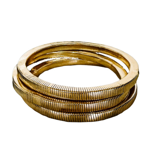 Gold Textured Bangles