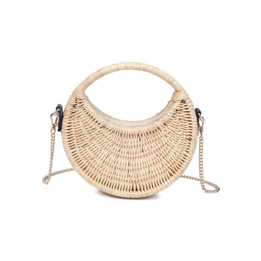 Mai | Rattan Half Moon Bag