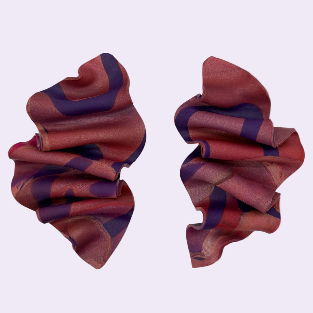 Swirled Oversized Stud