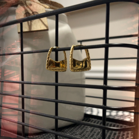 Mini Coin Purse Hoops