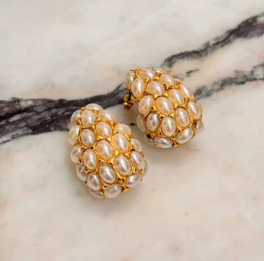 Pearl Encrusted Teardrop