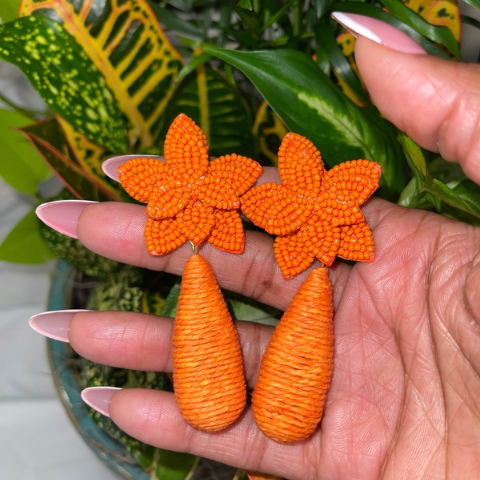 Orange Blooming Flower