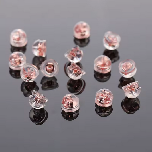 Rose Gold Earring Back Set (10)