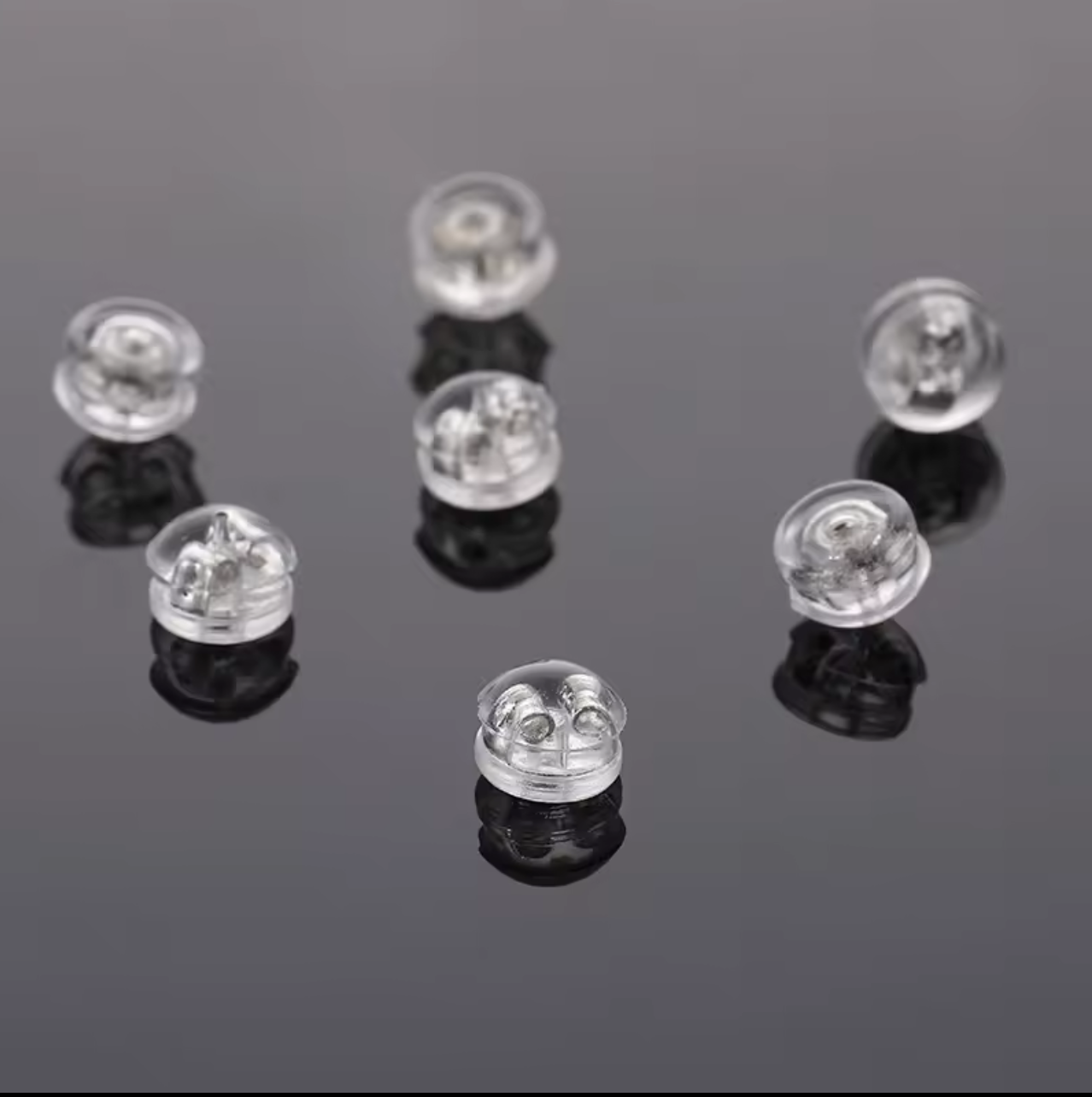 Silver Earring Back Set (10)