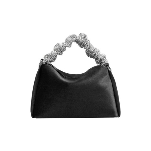 Sharee | Onyx Velvet Bag