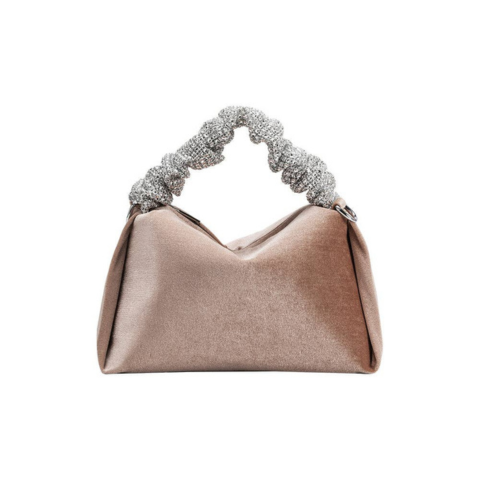 Sharee | Nude Velvet Bag