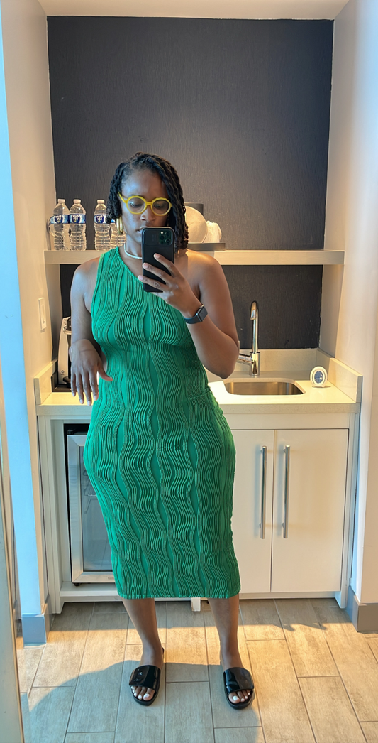 Trina | One Shoulder Cutout Midi
